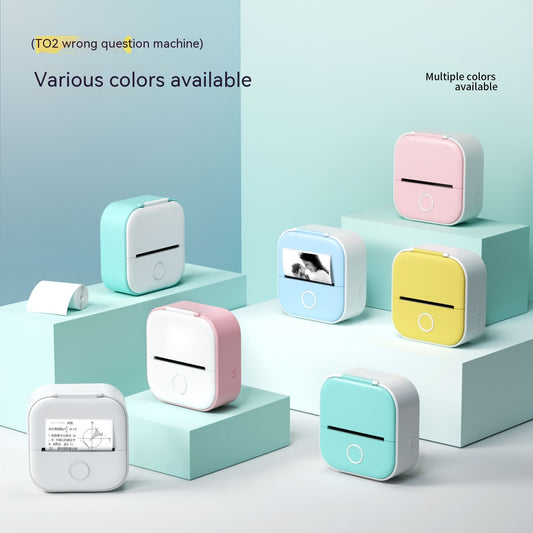 Mini Thermodrucker tragbar – Bluetooth Label Printer & Foto Printer für Zuhause, Büro & Schule