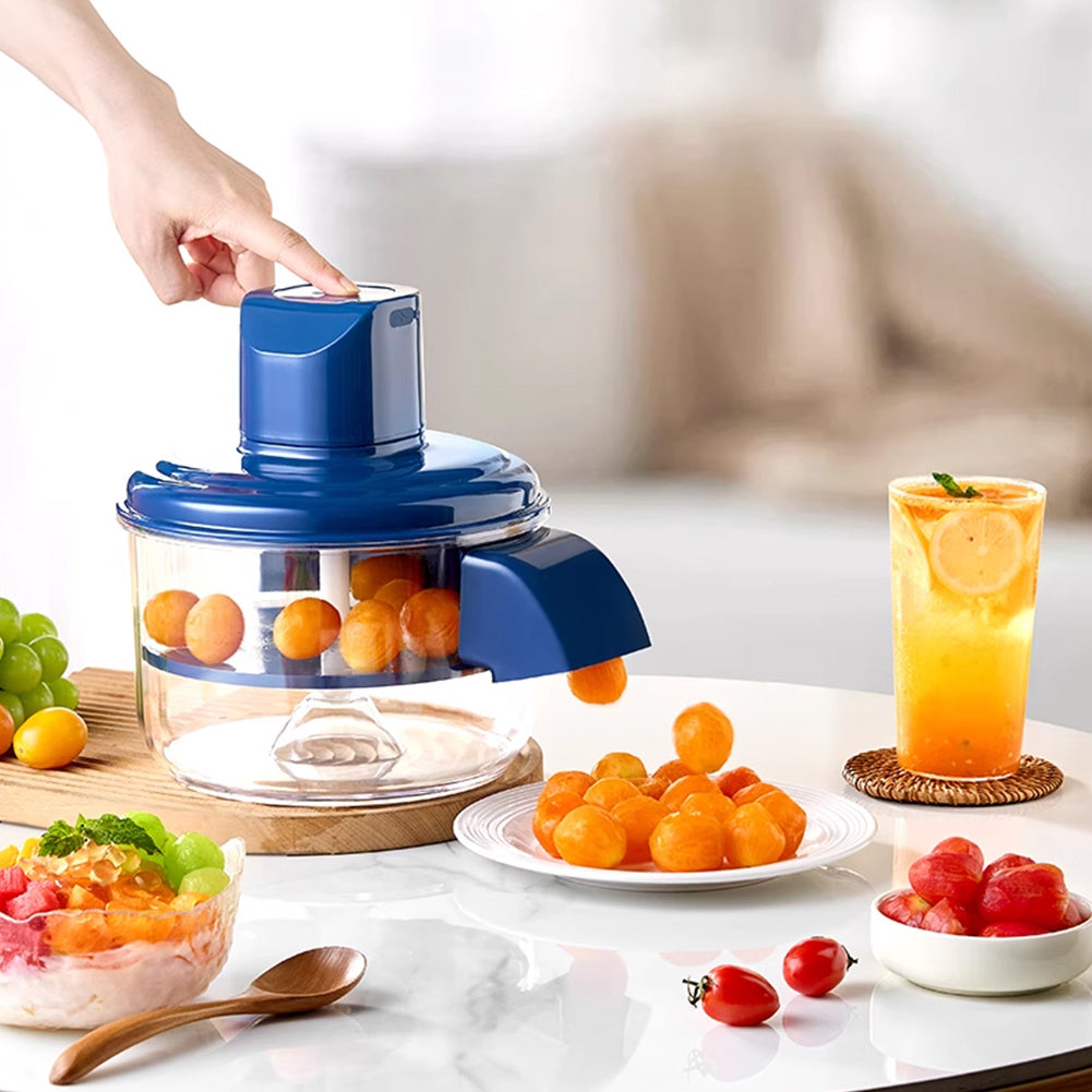 Automatischer Elektrischer Traubenschäler – (ohne Lader) Wiederaufladbare Obstschälmaschine, Hands-Free Hautentferner & Küchenhelfer