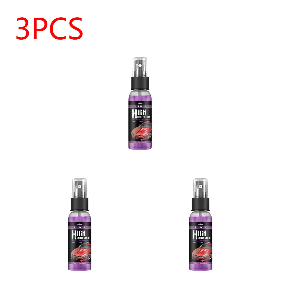 3-in-1 Auto Nano Keramikbeschichtung Spray – 30/100ml Versiegelung, Politur & Wachs für Lackschutz & Glanz