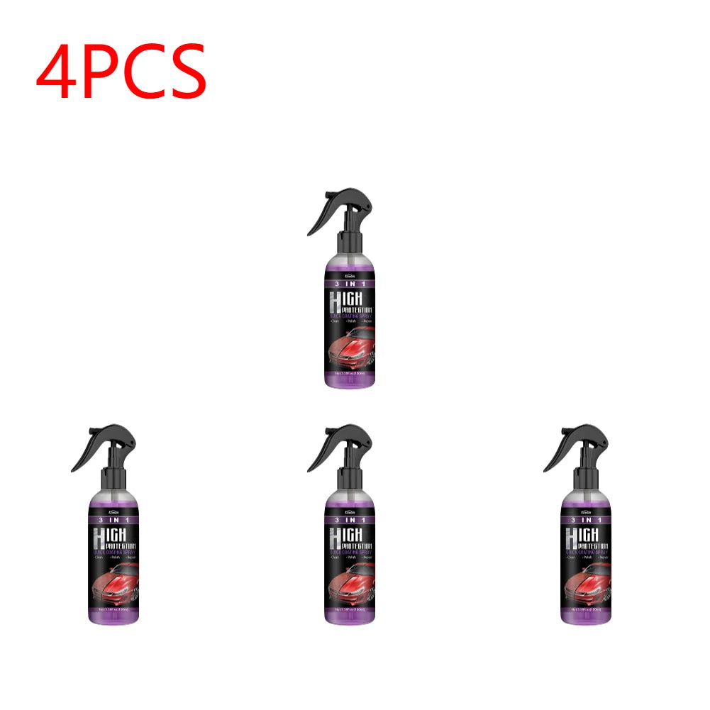3-in-1 Auto Nano Keramikbeschichtung Spray – 30/100ml Versiegelung, Politur & Wachs für Lackschutz & Glanz