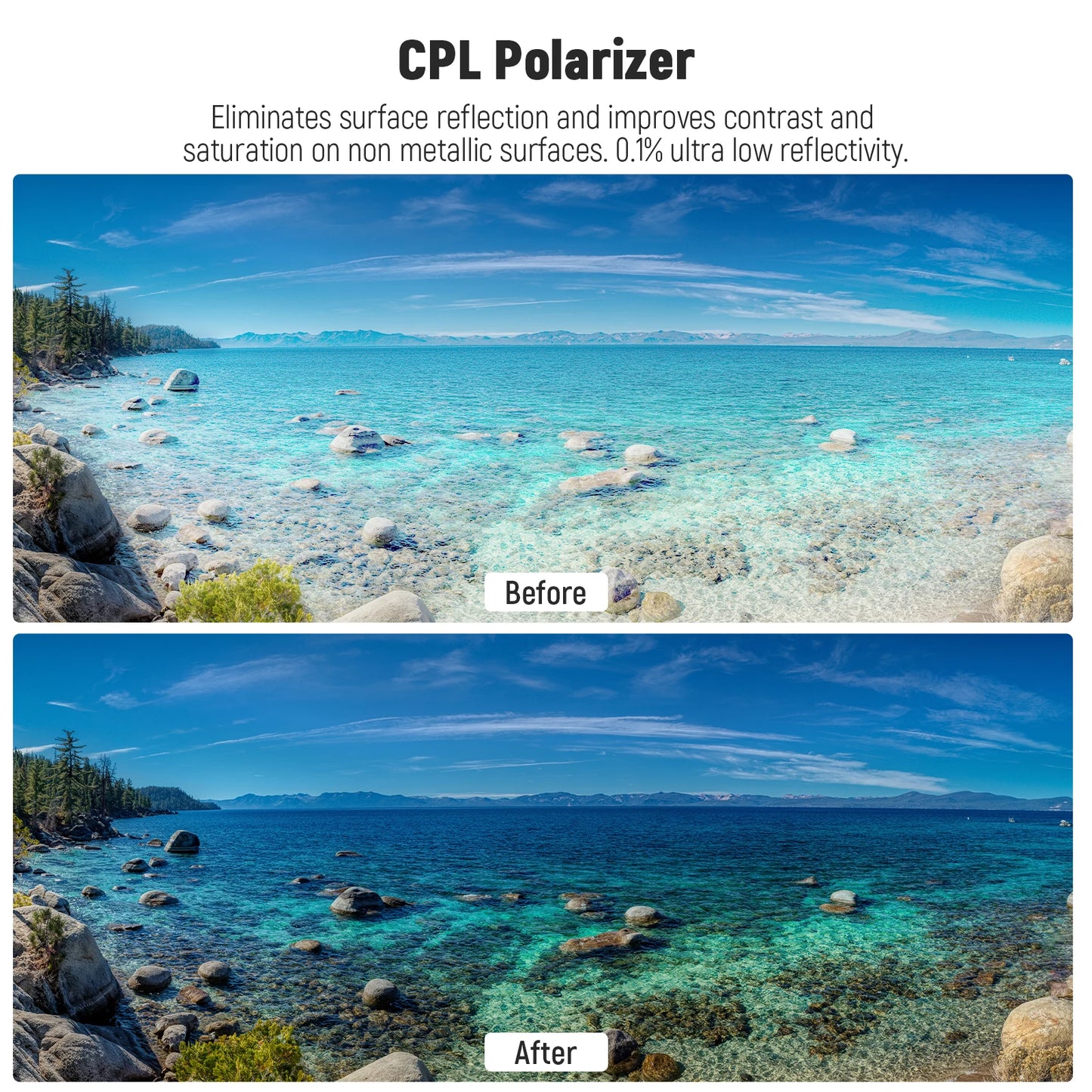NEEWER 52mm CPL Filter für Smartphone – Clip-On Circular Polarizing Lens für iPhone, Samsung & Android Kameras