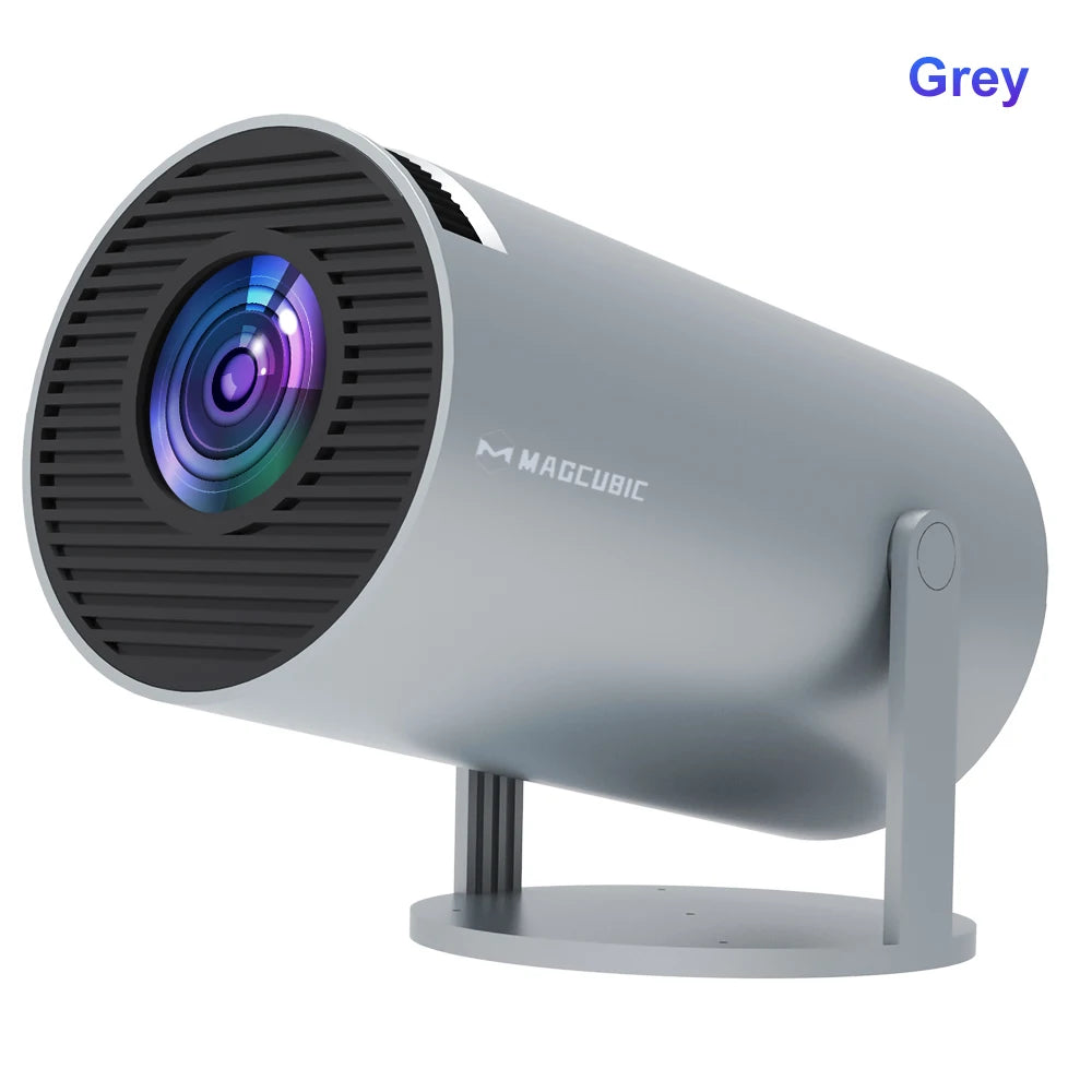 (ohne Charger) Magcubic Beamer 4K – Android 11 HY300 Pro | WiFi 6, 260 ANSI, Allwinner H713, BT5.0, 1080P/720P, Tragbarer Outdoor Heimkino-Projektor