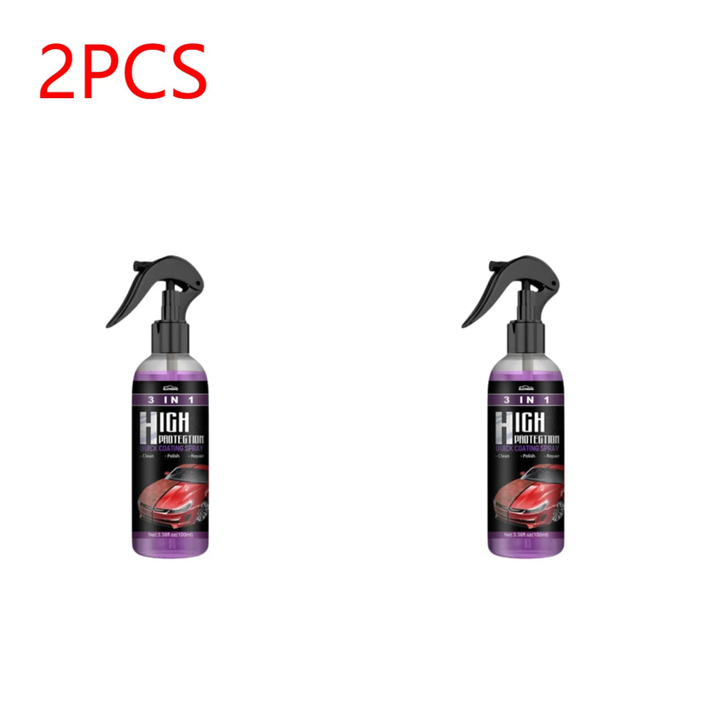 3-in-1 Auto Nano Keramikbeschichtung Spray – 30/100ml Versiegelung, Politur & Wachs für Lackschutz & Glanz