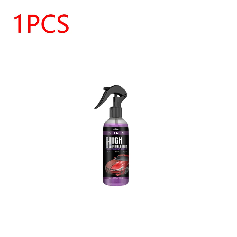 3-in-1 Auto Nano Keramikbeschichtung Spray – 30/100ml Versiegelung, Politur & Wachs für Lackschutz & Glanz