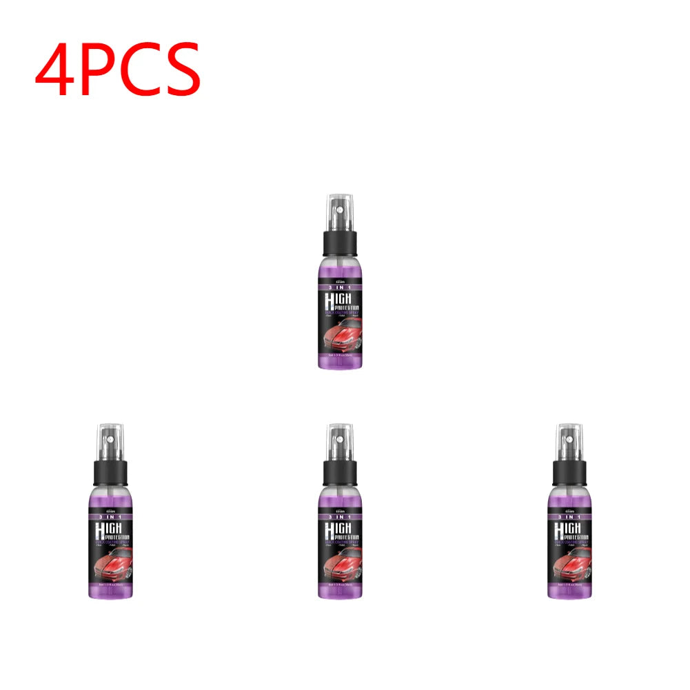 3-in-1 Auto Nano Keramikbeschichtung Spray – 30/100ml Versiegelung, Politur & Wachs für Lackschutz & Glanz