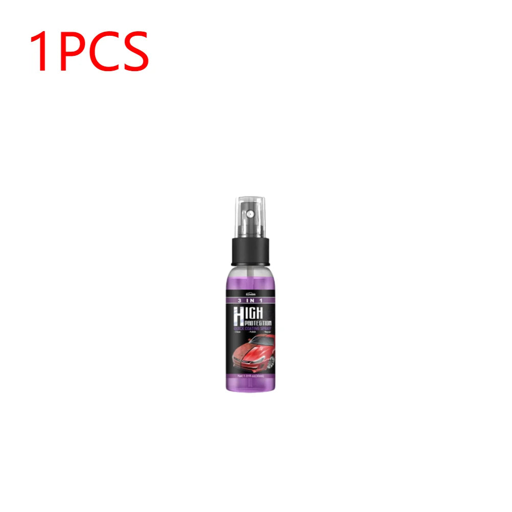 3-in-1 Auto Nano Keramikbeschichtung Spray – 30/100ml Versiegelung, Politur & Wachs für Lackschutz & Glanz