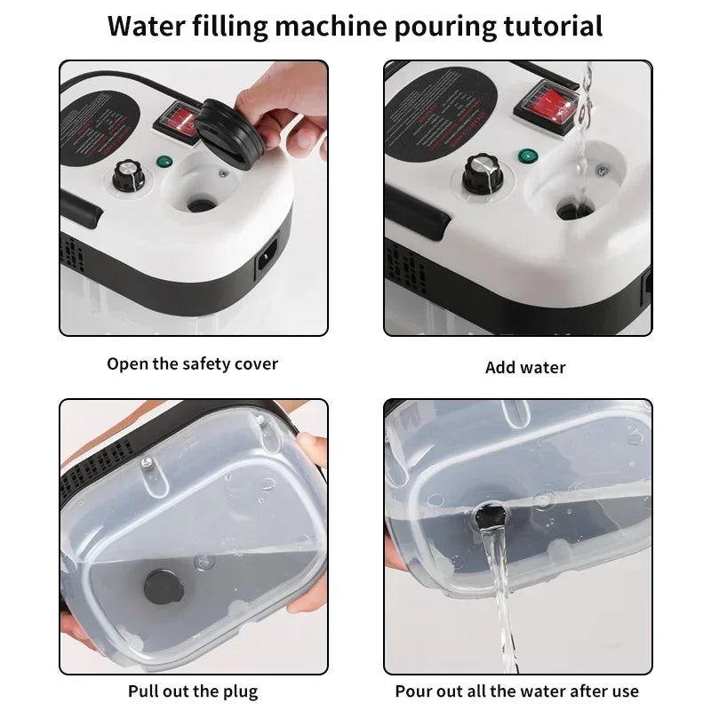 2500W Hand-Dampfreiniger – Hochdruck & Hochtemperatur Dampfgerät für Klimaanlage, Küche, Auto & Bodenreinigung