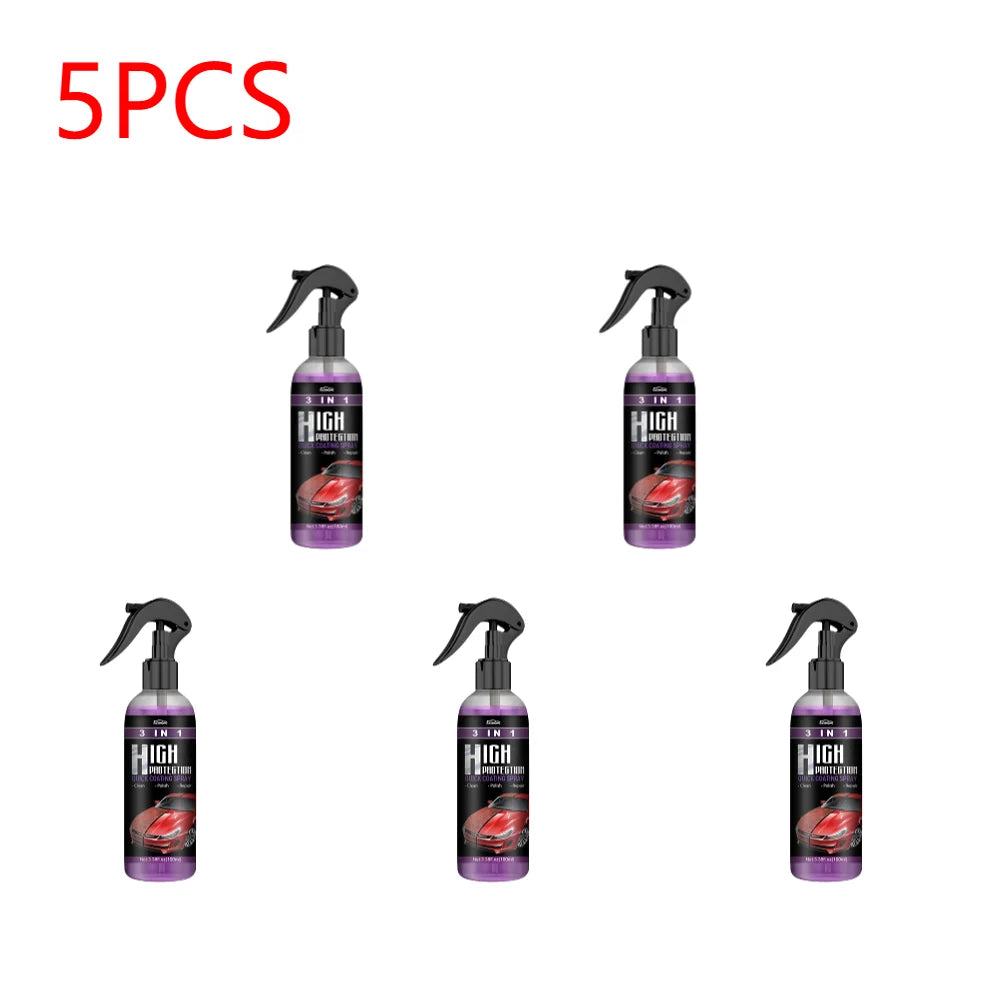 3-in-1 Auto Nano Keramikbeschichtung Spray – 30/100ml Versiegelung, Politur & Wachs für Lackschutz & Glanz
