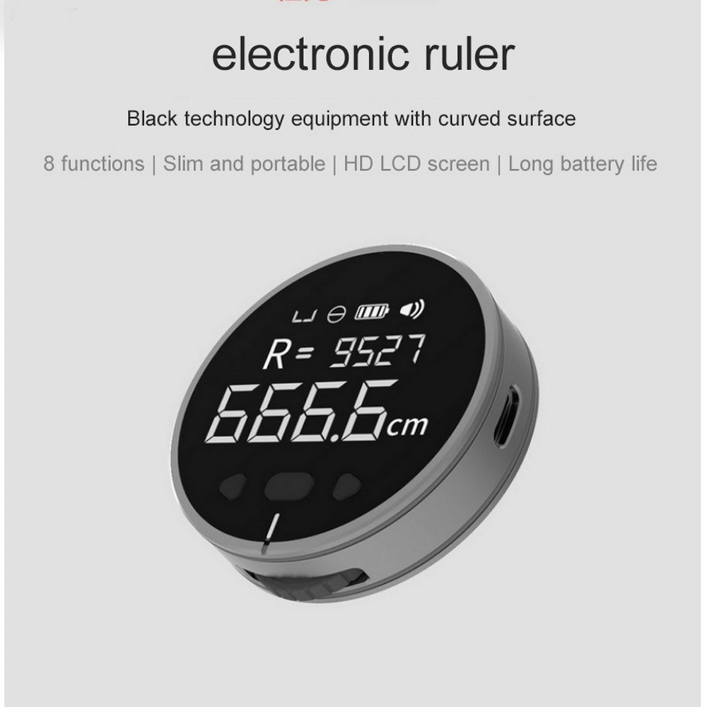 Elektronisches Distanzmessgerät – Digitale Maßband-Alternative mit LCD Display, hochpräzise Messung & handliches Design
