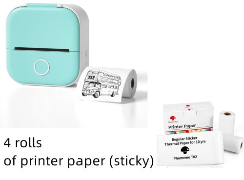 Mini Thermodrucker tragbar – Bluetooth Label Printer & Foto Printer für Zuhause, Büro & Schule