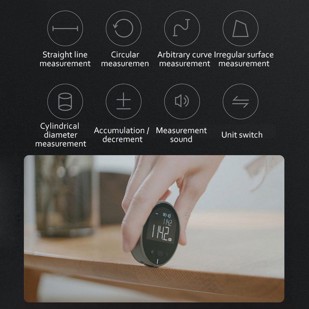 Elektronisches Distanzmessgerät – Digitale Maßband-Alternative mit LCD Display, hochpräzise Messung & handliches Design