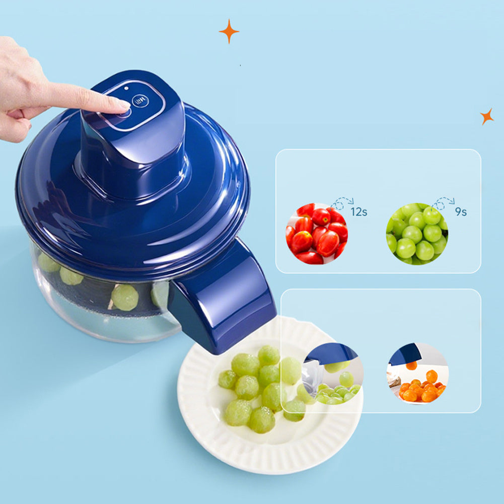 Automatischer Elektrischer Traubenschäler – (ohne Lader)  Wiederaufladbare Obstschälmaschine, Hands-Free Hautentferner & Küchenhelfer
