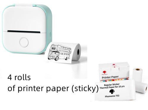 Mini Thermodrucker tragbar – Bluetooth Label Printer & Foto Printer für Zuhause, Büro & Schule