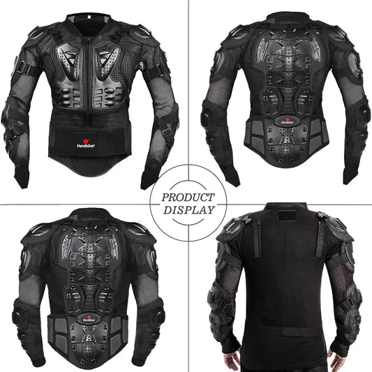 Motorradjacke mit Protektoren für Herren – Motorrad Body Armor, Schutzjacke für Motocross, Racing & Offroad, Snowboard, Skateboard extreme Sport