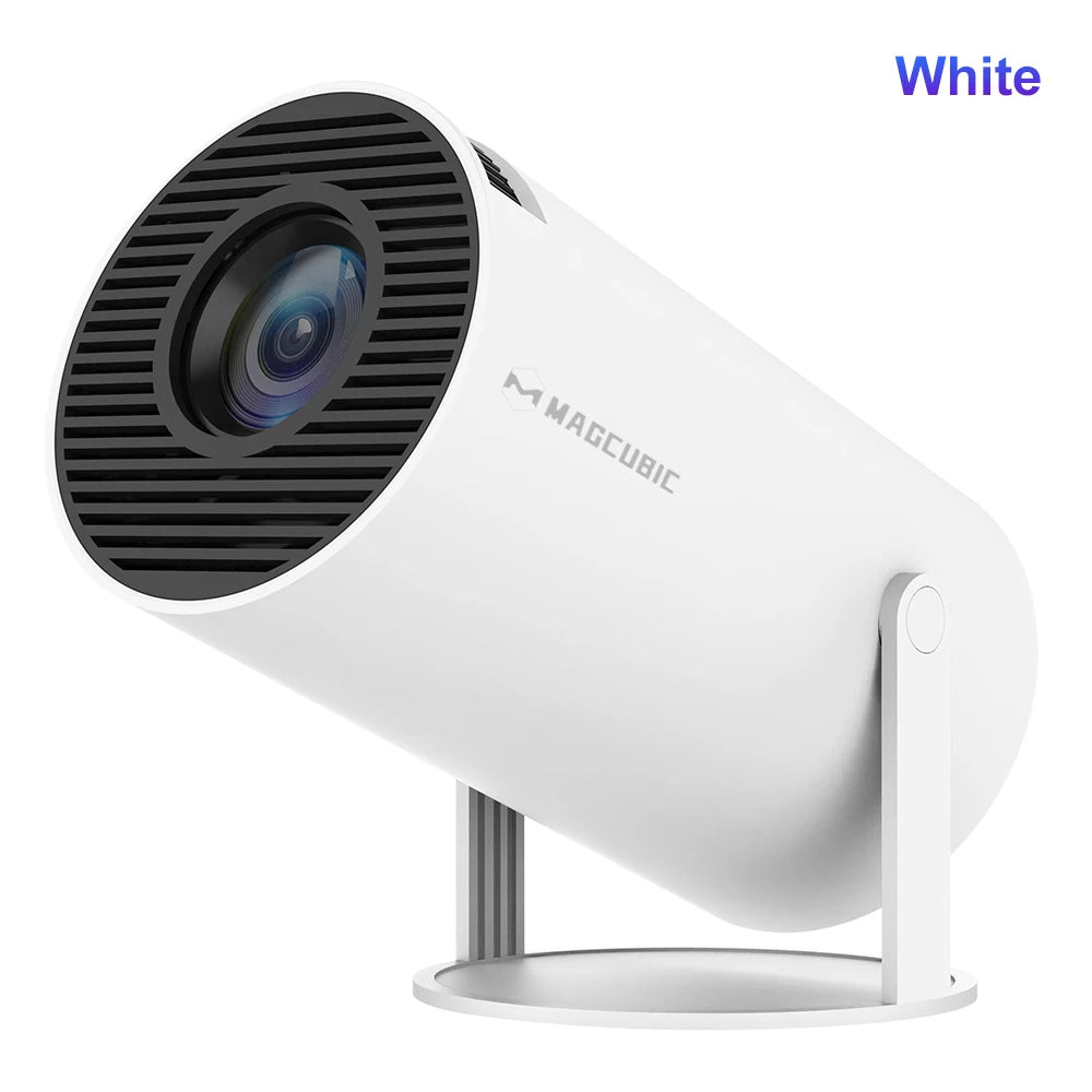 (ohne Charger) Magcubic Beamer 4K – Android 11 HY300 Pro | WiFi 6, 260 ANSI, Allwinner H713, BT5.0, 1080P/720P, Tragbarer Outdoor Heimkino-Projektor
