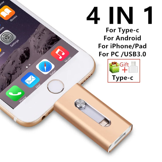 📱 USB Flash Drive für iPhone & Android – 1TB / 2TB Externer Speicherstick mit USB 3.0