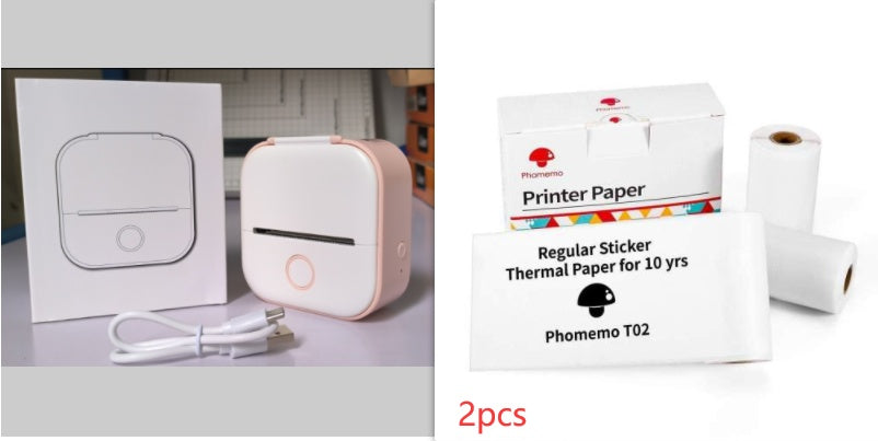 Mini Thermodrucker tragbar – Bluetooth Label Printer & Foto Printer für Zuhause, Büro & Schule