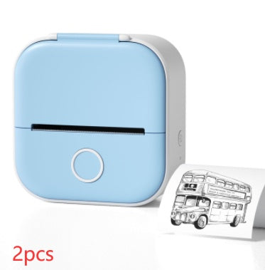 Mini Thermodrucker tragbar – Bluetooth Label Printer & Foto Printer für Zuhause, Büro & Schule