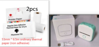 Mini Thermodrucker tragbar – Bluetooth Label Printer & Foto Printer für Zuhause, Büro & Schule