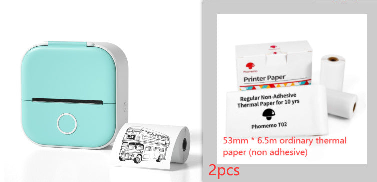 Mini Thermodrucker tragbar – Bluetooth Label Printer & Foto Printer für Zuhause, Büro & Schule