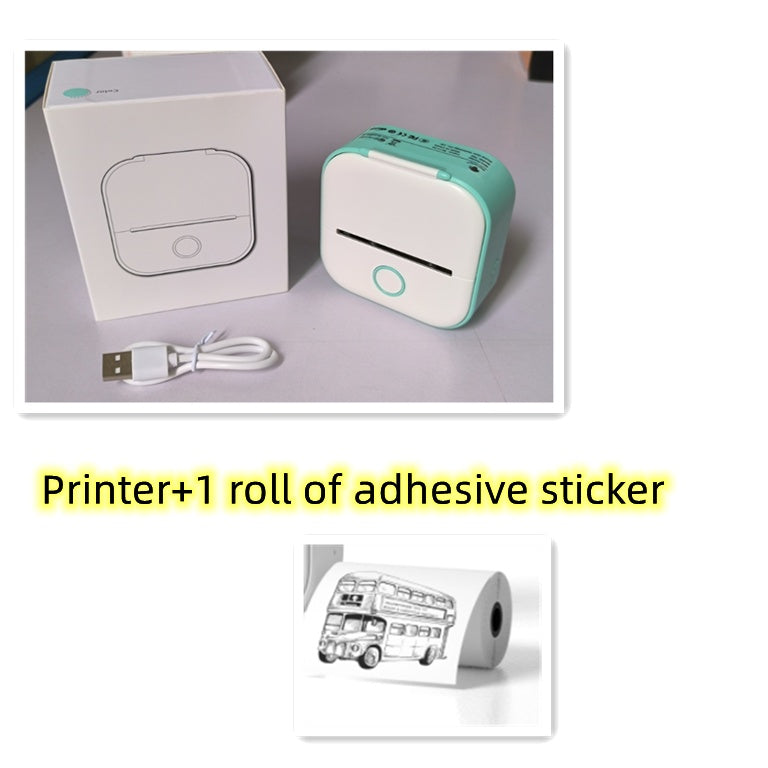 Mini Thermodrucker tragbar – Bluetooth Label Printer & Foto Printer für Zuhause, Büro & Schule
