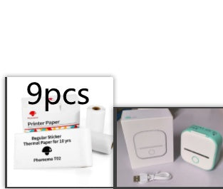 Mini Thermodrucker tragbar – Bluetooth Label Printer & Foto Printer für Zuhause, Büro & Schule
