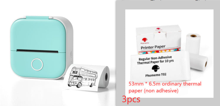 Mini Thermodrucker tragbar – Bluetooth Label Printer & Foto Printer für Zuhause, Büro & Schule
