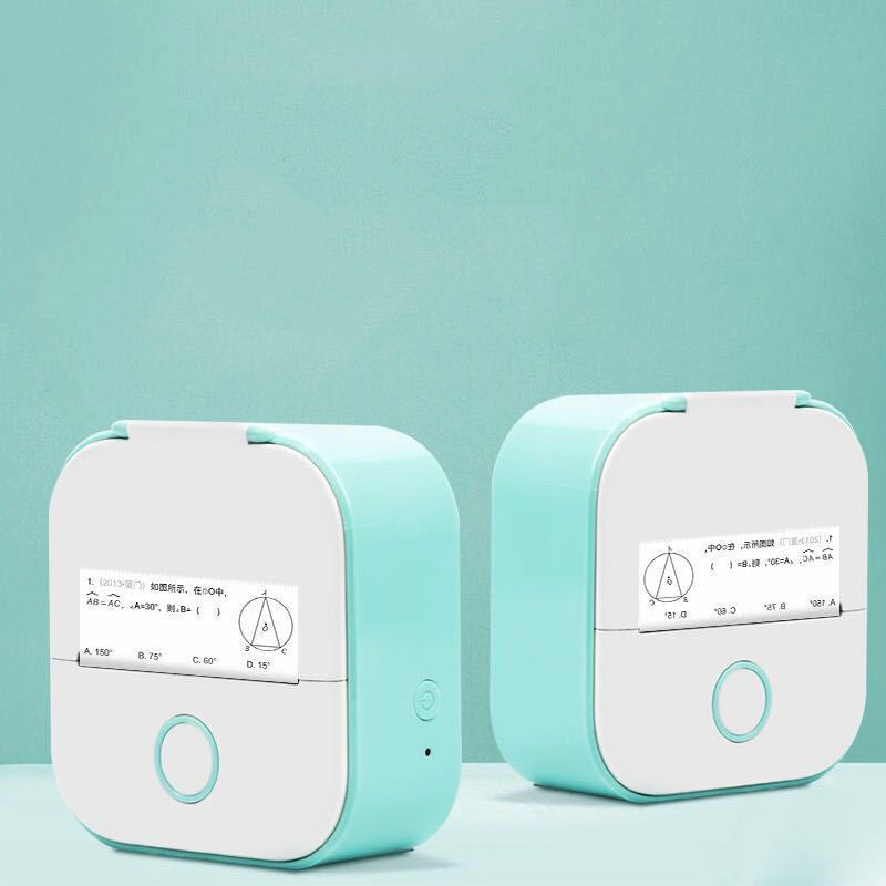 Mini Thermodrucker tragbar – Bluetooth Label Printer & Foto Printer für Zuhause, Büro & Schule